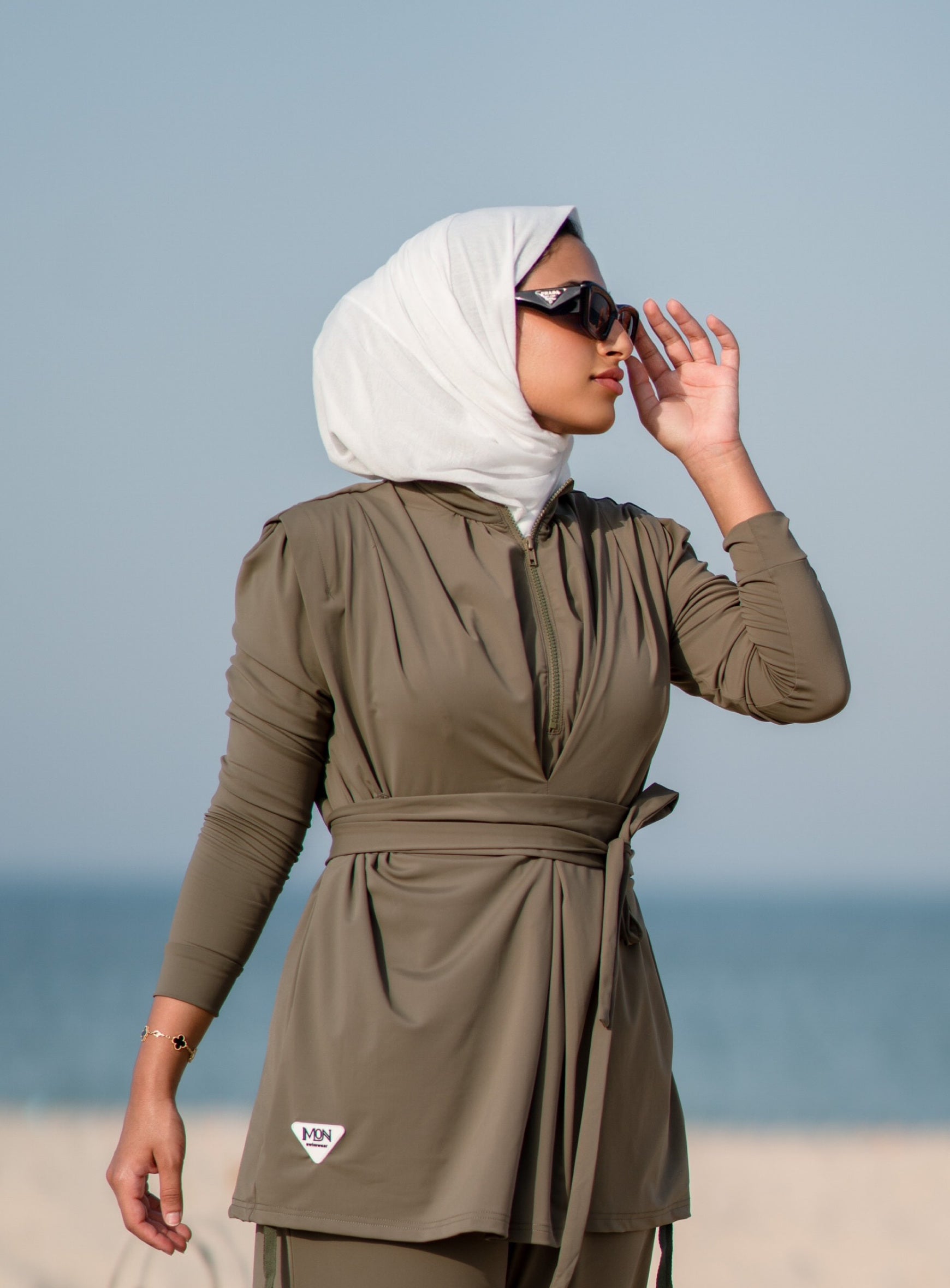 <tc>بوركيني مع ليقنز + توربان</tc>