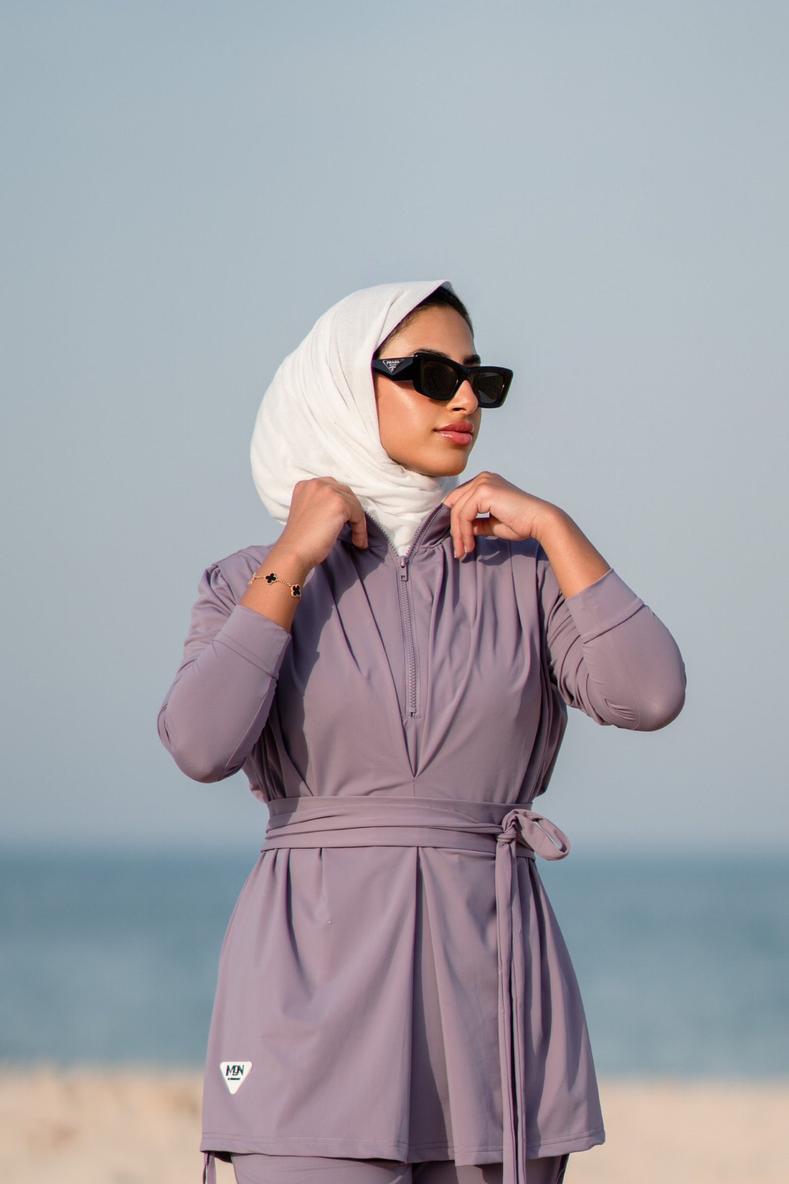 <tc>بوركيني مع ليقنز + توربان</tc>