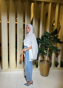 Oversized Button-Down Cape Shirt