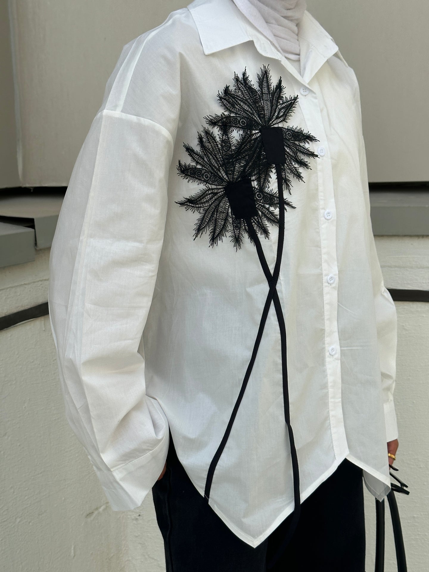 Shirt with Side Lace Tree