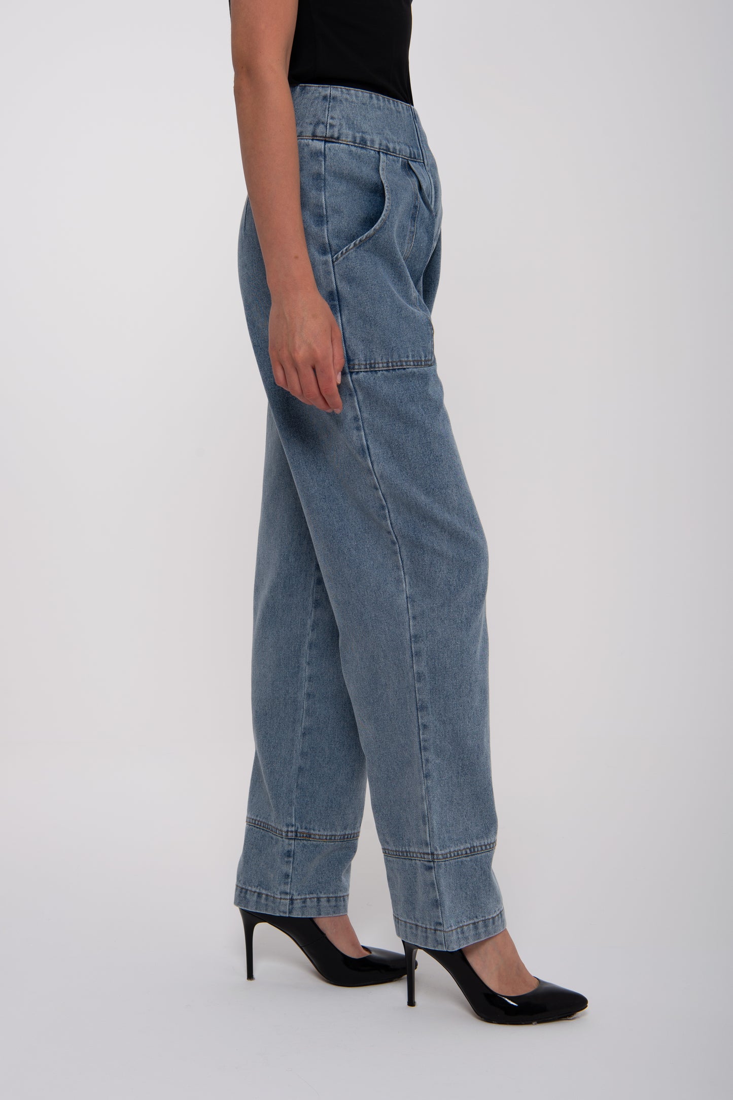 High-Rise Wide Legs Light Jeans