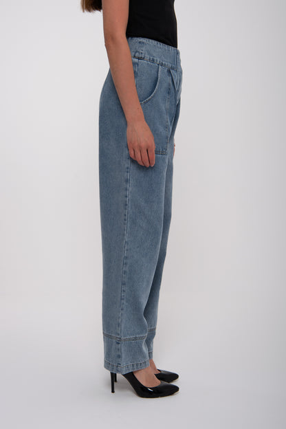 High-Rise Wide Legs Light Jeans