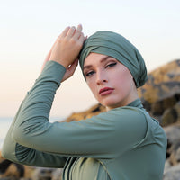 Burkini with Loose Pants + Turban