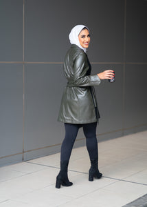 Belted Leather Jacket - Collaboration with Ayaa