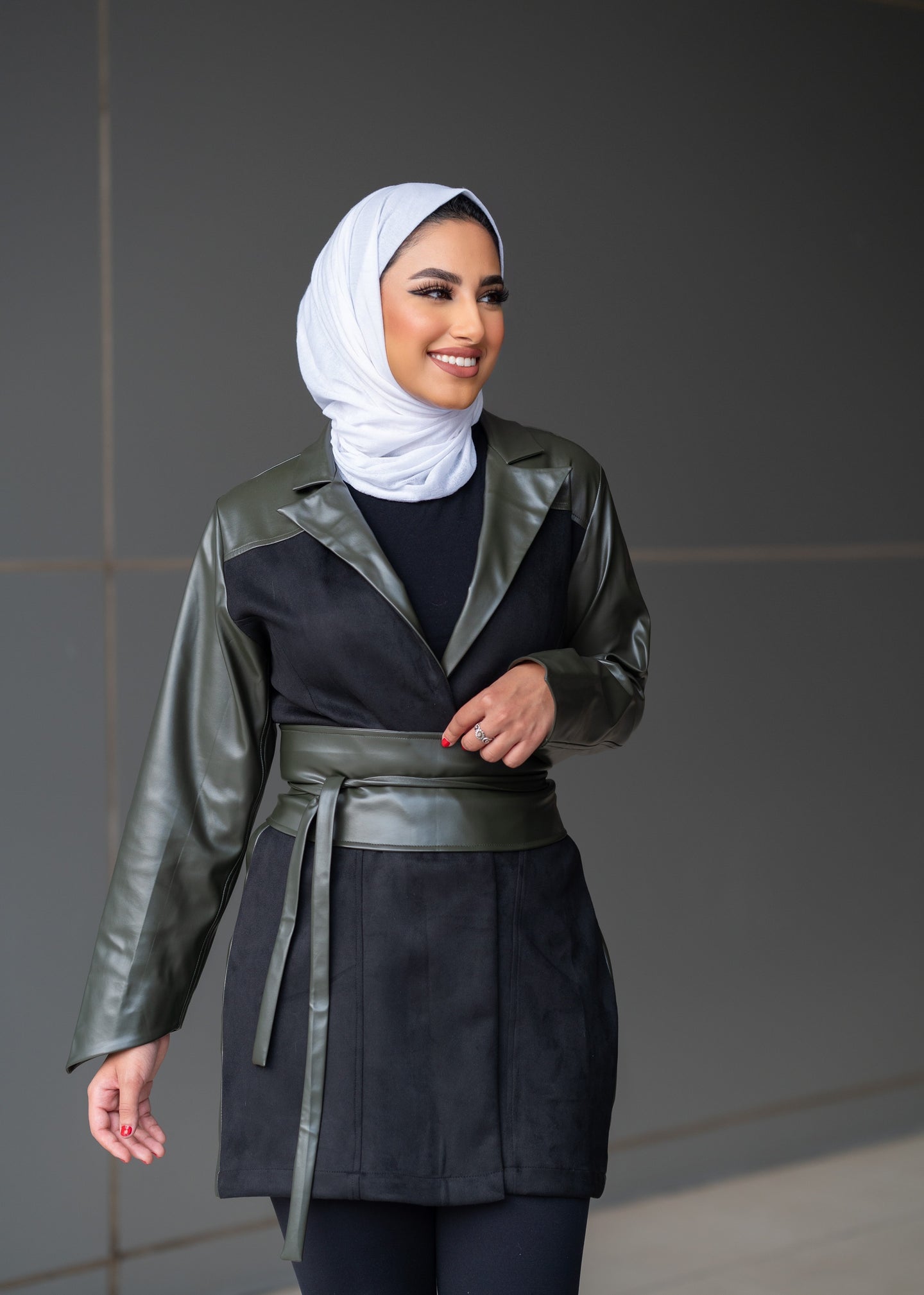 Belted Leather Jacket - Collaboration with Ayaa