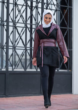 Load image into Gallery viewer, Belted Leather Jacket - Collaboration with Ayaa
