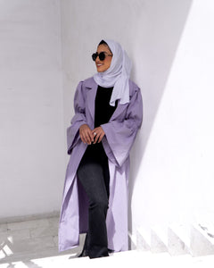 Trench Coat Wide Sleeves with Button